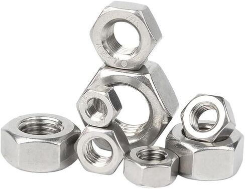 RWRAPS 1~50Pcs Left Hand Thread Nuts M3 -M20 304 Stainless Steel Reverse Opposite Left Thread Tighting Nut Hardware Nut(M20-1pcs) in Saudi Arabia