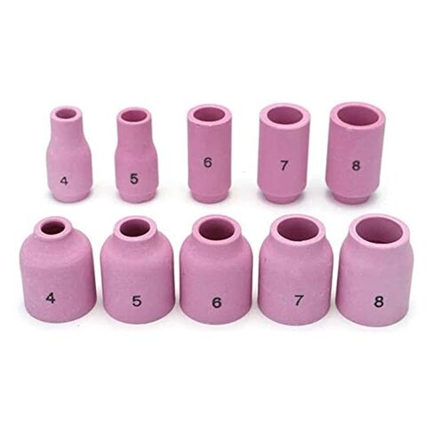 Welding Torch Accessories Kit Alumina Nozzle Stubby Gas Lens 10 Cup for TIG WP-17/18/26 tig Welding Accessories in Saudi Arabia