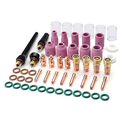 Welding Torch Accessories Kit Alumina Nozzle Stubby Gas Lens 10 Cup for TIG WP-17/18/26 tig Welding Accessories in Saudi Arabia