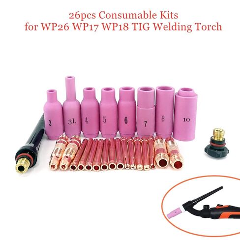 Torch WP26 4m 13ft GTAW Gas Tungsten Arc Welding Gun WP-26 Argon Air Cooled TIG tig Welding Accessories in Saudi Arabia