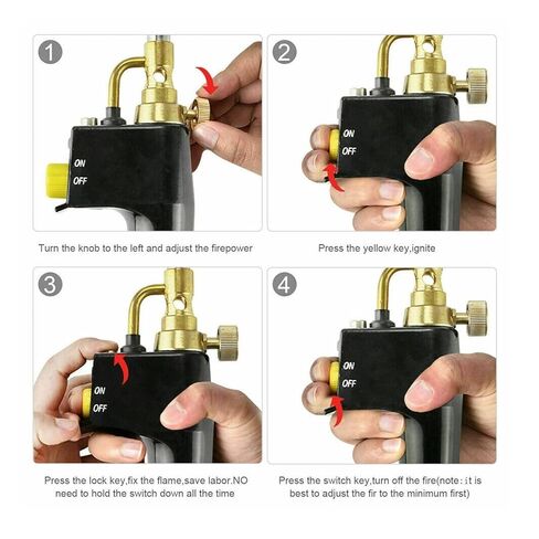 High Heat Welding Plumbing Tools Gas Soldering Blow Torch Propane Instant Professional Brazing Map Burner tig Welding Accessories in Saudi Arabia