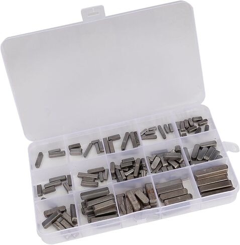 Ymiko 140PCS Professional Parallel Drive Shaft Key Round Ended Key Fastener 3mm 4mm 5mm 6mm Sizes in Saudi Arabia