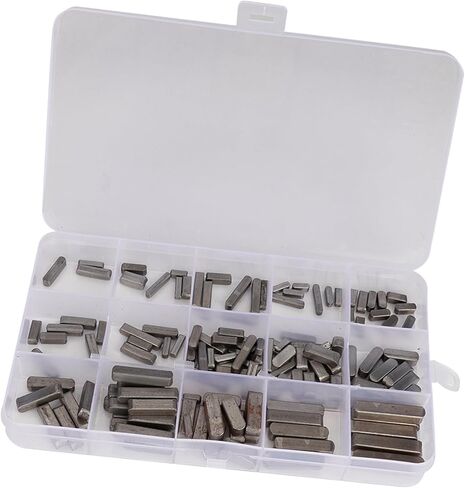 Ymiko 140PCS Professional Parallel Drive Shaft Key Round Ended Key Fastener 3mm 4mm 5mm 6mm Sizes in Saudi Arabia