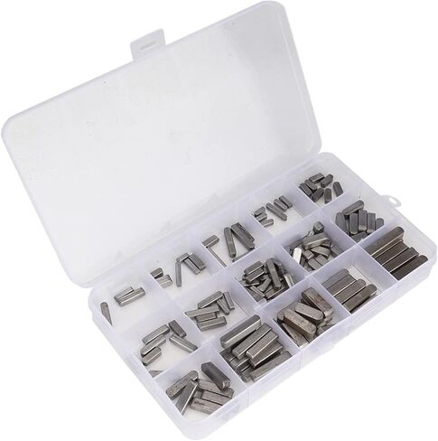 10pcs 4mm Drive Shaft Key, 140PCS Professional Parallel Keys, Round Ended Key, For Various Working Situations, With 3mm, 5mm, 6mm Sets in Saudi Arabia