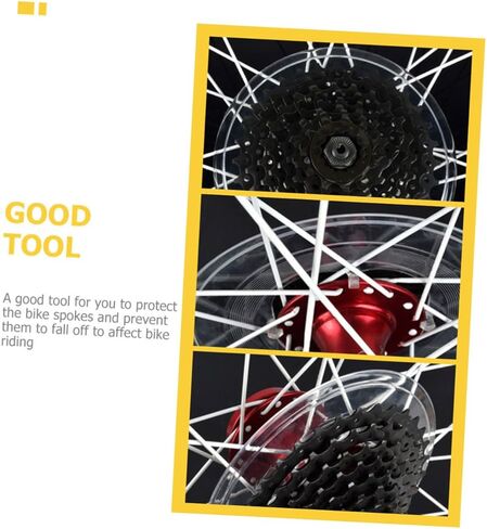 Toyvian 2Pcs Transparent Flywheel Cover Lightweight Rear Hub Protector for Road Bike Gear Plate Dirt Flywheel Guard Easy to Clean Durable Design for Mountain Racing in Saudi Arabia