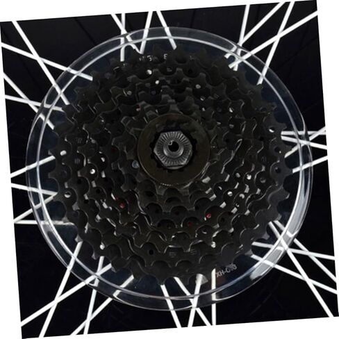 Toyvian 2Pcs Transparent Flywheel Cover Lightweight Rear Hub Protector for Road Bike Gear Plate Dirt Flywheel Guard Easy to Clean Durable Design for Mountain Racing in Saudi Arabia