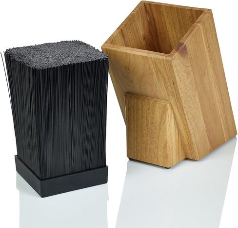 Dice Knife Block, Light Oak Woodgrain in Saudi Arabia
