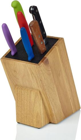 Dice Knife Block, Light Oak Woodgrain in Saudi Arabia