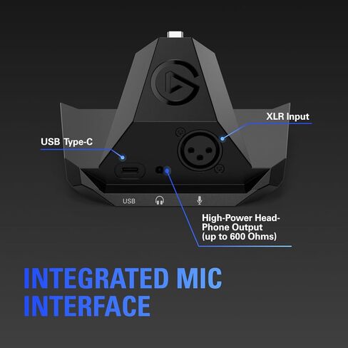 Elgato XLR Dock MK.2 – Audio Interface Accessory for Stream Deck +, 80dB Gain, Phantom Power, Clipguard, Onboard Effects, USB-C, Works with Any XLR Mic in Saudi Arabia