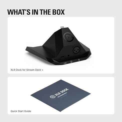 Elgato XLR Dock MK.2 – Audio Interface Accessory for Stream Deck +, 80dB Gain, Phantom Power, Clipguard, Onboard Effects, USB-C, Works with Any XLR Mic in Saudi Arabia