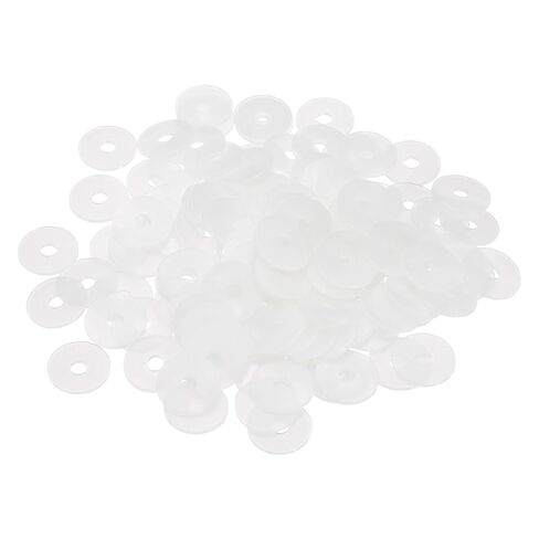PATIKIL M10 Nylon Flat Washer, 24 Pcs 10mm ID 25mm OD 2mm Thick Plastic Sealing Gasket Spacer for Fasten Screws Flanges Faucet Pipe Valves, Black in Saudi Arabia