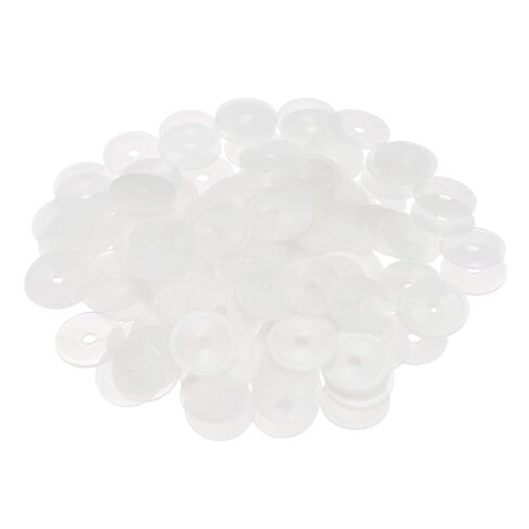 PATIKIL M10 Nylon Flat Washer, 24 Pcs 10mm ID 25mm OD 2mm Thick Plastic Sealing Gasket Spacer for Fasten Screws Flanges Faucet Pipe Valves, Black in Saudi Arabia