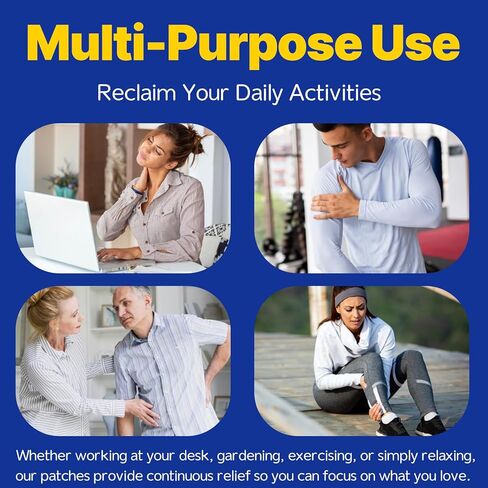 4% Lidocaine Maximum Strength Pain Relief Gel Patches,Numbing Gel Patch for Back, Shoulder, Muscle, Joints, Knee Pain Relief,15 Counts in Kuwait