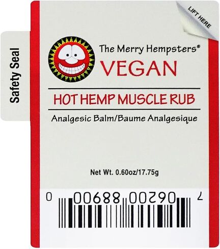 Merry Hempsters Vegan Hot Hemp Muscle Rub Single (2-Pack) in Saudi Arabia