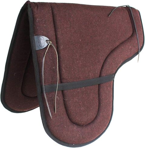 CHALLENGER Australian Wool Shaped Trail Rider Comfort Horse Saddle Pad Brown 109SP535BR in Saudi Arabia