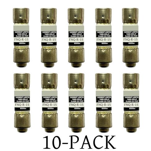 10 عبوات جديدة FNQ-R-15 FNQ-R-15A FNQ-R 15A 600Vac صمام تأخير الوقت، FNQ-R-15A فئة CC صمام تحديد التيار in Kuwait