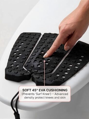 وسادة جر لوح ركوب الأمواج، وسادة ذيل EVA فائقة النعومة، قبضة سطح غير قابلة للانزلاق مكونة من 3 قطع مع لاصق قوي، تمنع احتكاك الركبة وتهيج الجلد لألواح ركوب الأمواج، وألواح التزلج وألواح الأسماك in Kuwait