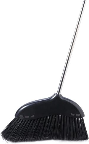 Yocada Heavy Duty Broom Outdoor&Indoor Broom Commercial for Courtyard Garage Lobby Mall Market Floor Home Kitchen Room Office Pet Hair Rubbish 56.9Inch Black in Saudi Arabia