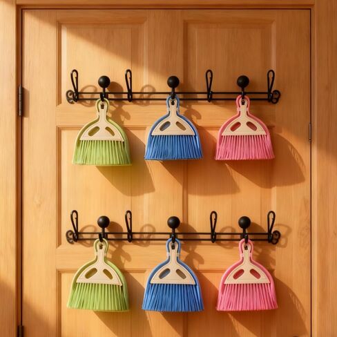 مجموعة من 6 مجارف وفرشاة صغيرة - مكنسة خفق صغيرة بمقبض، مكنسة تنظيف صغيرة للتعشيش ومقلاة غبار، منظف محمول للطاولة والمكتب ولوحة المفاتيح والسيارات وأعشاش الحيوانات الأليفة in Kuwait