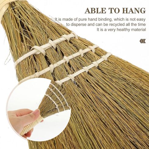 Healifty 2pcs Ergonomic Hand Broom – Natural Straw Desktop Duster for Home & Kitchen, Compact Sweeping Brush in Saudi Arabia