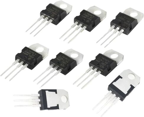 10Pcs L7806CV L7808CV L7809CV L7812CV L7815CV L7818CV L7824 7805 Three Terminal Voltage Regulator Triode in-line TO-220(L7824CV) in Saudi Arabia