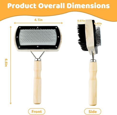 Double-Sided AC Coil Cleaner Brush, AC Coil Cleaning Brush for Condenser & Evaporator Coils, Practical Tool for Home and Commercial Air Conditioner Maintenance Cleaning in Saudi Arabia