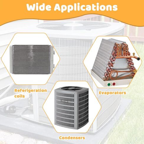 Double-Sided AC Coil Cleaner Brush, AC Coil Cleaning Brush for Condenser & Evaporator Coils, Practical Tool for Home and Commercial Air Conditioner Maintenance Cleaning in Saudi Arabia