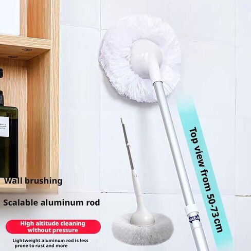 Tub Tile Scrubber Brush with 48" Extendable Long Handle, Adjustable Bathroom Brush, Non-Scratch Soft Tub Brushes Mop for Bathtub Shower Sink Faucet in Saudi Arabia