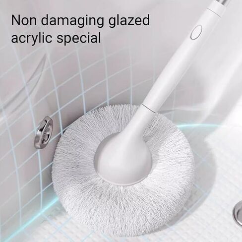Tub Tile Scrubber Brush with 48" Extendable Long Handle, Adjustable Bathroom Brush, Non-Scratch Soft Tub Brushes Mop for Bathtub Shower Sink Faucet in Saudi Arabia