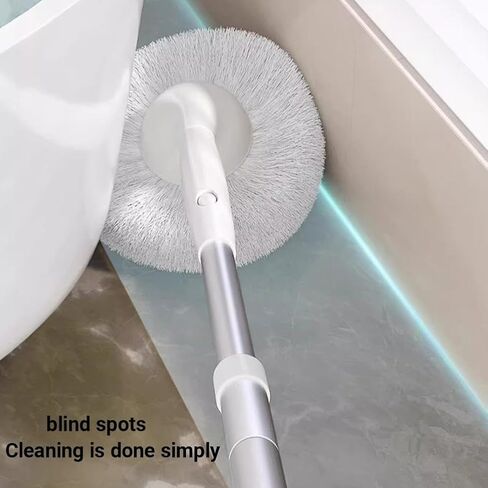 Tub Tile Scrubber Brush with 48" Extendable Long Handle, Adjustable Bathroom Brush, Non-Scratch Soft Tub Brushes Mop for Bathtub Shower Sink Faucet in Saudi Arabia
