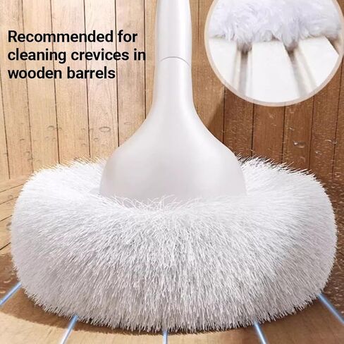 Tub Tile Scrubber Brush with 48" Extendable Long Handle, Adjustable Bathroom Brush, Non-Scratch Soft Tub Brushes Mop for Bathtub Shower Sink Faucet in Saudi Arabia
