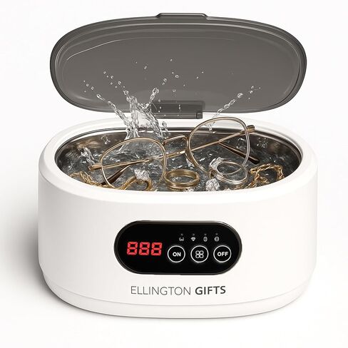 Ultrasonic Jewelry Cleaner 22Oz – 48kHz Sonic Cleaner with 5 Timer Modes, 35W Power – for Rings, Retainers, Dentures, Eyeglasses, Silver, Watches, Coins & Jewelry Cleaning in Saudi Arabia