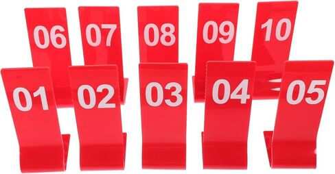 ULTECHNOVO 10pcs Table Number Signs Multi-function Number Marker for Restaurant Banquet in Saudi Arabia