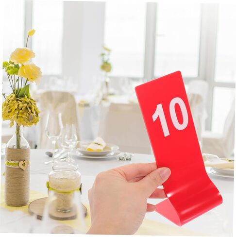 ULTECHNOVO 10pcs Table Number Signs Multi-function Number Marker for Restaurant Banquet in Saudi Arabia