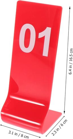 ULTECHNOVO 10pcs Table Number Signs Multi-function Number Marker for Restaurant Banquet in Saudi Arabia