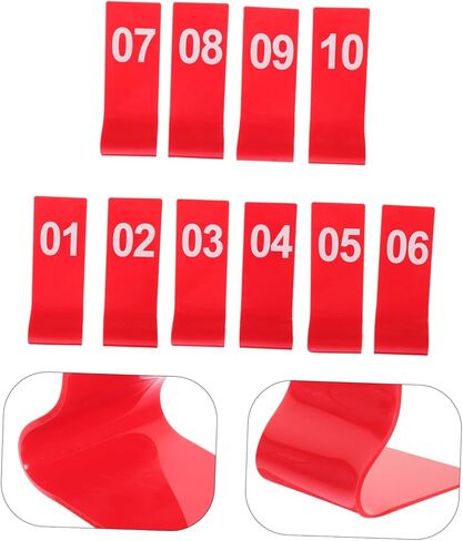 ULTECHNOVO 10pcs Table Number Signs Multi-function Number Marker for Restaurant Banquet in Saudi Arabia