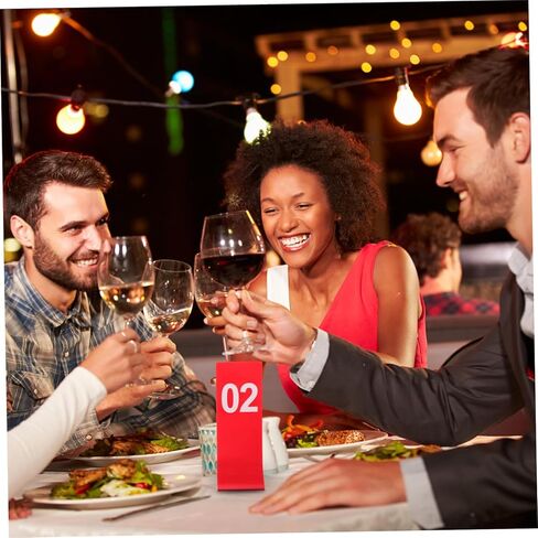 ULTECHNOVO 10pcs Table Number Signs Multi-function Number Marker for Restaurant Banquet in Saudi Arabia