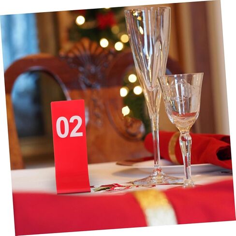 ULTECHNOVO 10pcs Table Number Signs Multi-function Number Marker for Restaurant Banquet in Saudi Arabia