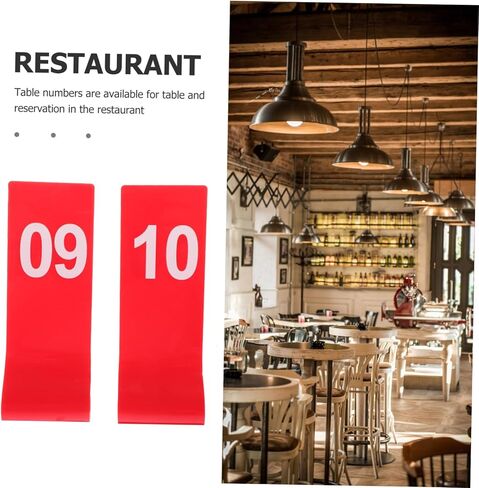 ULTECHNOVO 10pcs Table Number Signs Multi-function Number Marker for Restaurant Banquet in Saudi Arabia
