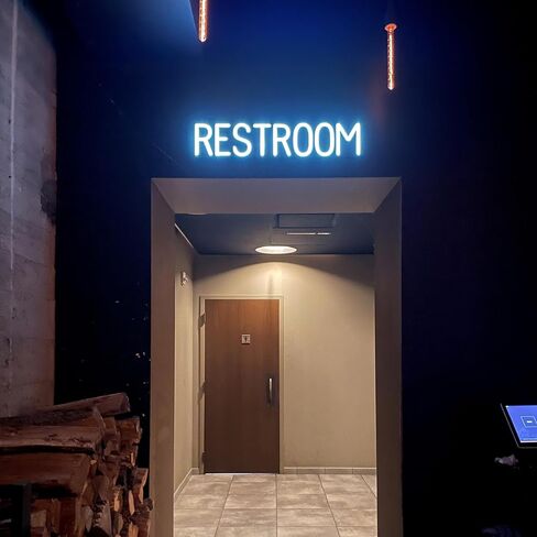 SpellBrite SERVICE Sign | Directional Sign with Neon Look, Red LED Light Source | 24.9" x 6.3" in Saudi Arabia