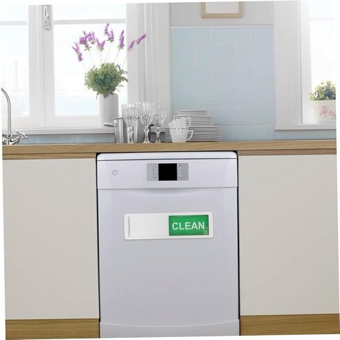 2Pcs Dishwasher Magnet Clean Dirty Sign Magnetic Indicator for Home and Restaurant Use Sturdy and Easy to Read for Kitchen and Laundry Room Organization in Saudi Arabia