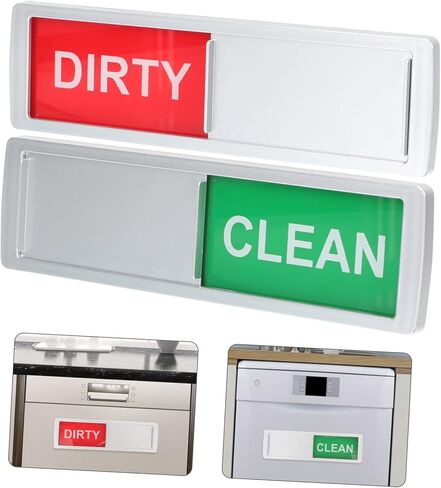 2Pcs Dishwasher Magnet Clean Dirty Sign Magnetic Indicator for Home and Restaurant Use Sturdy and Easy to Read for Kitchen and Laundry Room Organization in Saudi Arabia