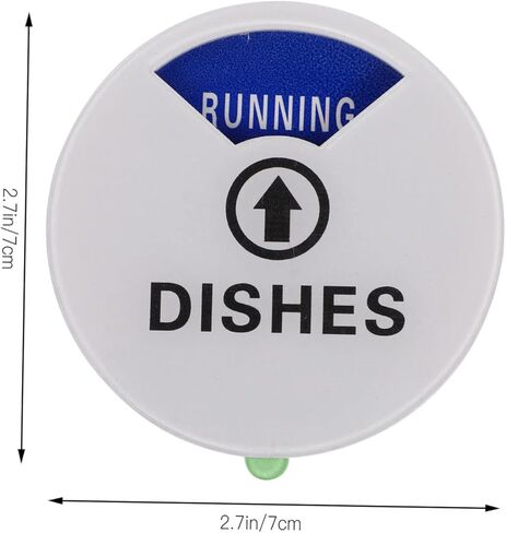 STOBAZA Double-sided Clean Dirty Dishwasher Magnet Sign Easy to Rotate Kitchen Indicator Acrylic Status Label for Dishwashers Home Chefs and Families in Saudi Arabia