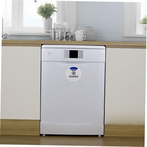 STOBAZA Double-sided Clean Dirty Dishwasher Magnet Sign Easy to Rotate Kitchen Indicator Acrylic Status Label for Dishwashers Home Chefs and Families in Saudi Arabia