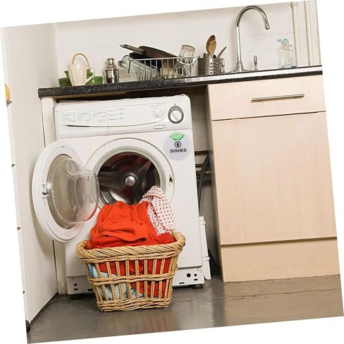 STOBAZA Double-sided Clean Dirty Dishwasher Magnet Sign Easy to Rotate Kitchen Indicator Acrylic Status Label for Dishwashers Home Chefs and Families in Saudi Arabia