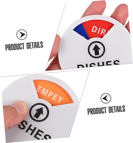 STOBAZA Double-sided Clean Dirty Dishwasher Magnet Sign Easy to Rotate Kitchen Indicator Acrylic Status Label for Dishwashers Home Chefs and Families in Saudi Arabia