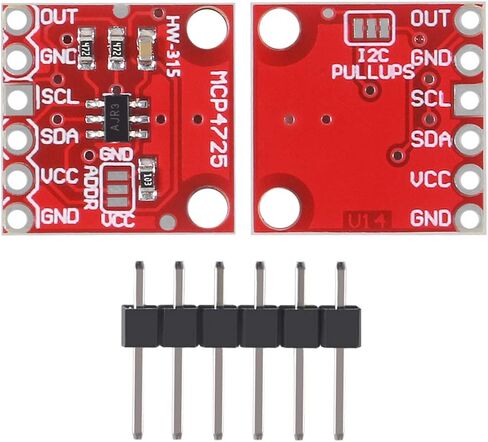 ACEIRMC 6pcs MCP4725 Breakout Module I2C DAC 12Bit Development Board 2.7V to 5.5V Supply with EEPROM for Arduino Raspberry Pi in Saudi Arabia