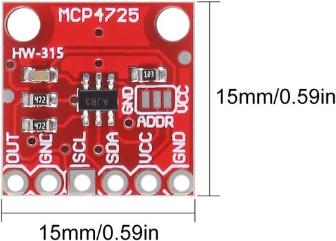 ACEIRMC 6pcs MCP4725 Breakout Module I2C DAC 12Bit Development Board 2.7V to 5.5V Supply with EEPROM for Arduino Raspberry Pi in Saudi Arabia