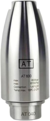Stainless Steel Rotating Nozzle 500/600 Bar Tungsten Carbide 1/4inch BSP F Connection(040 Repair kit) in Saudi Arabia