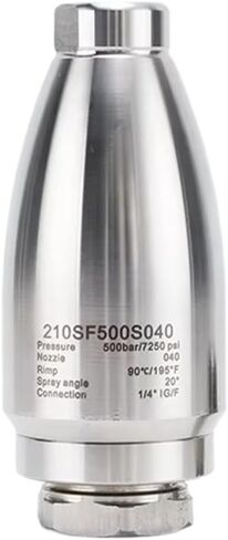 Stainless Steel Rotating Nozzle 1/4" Female 4-100L/min 500 Bar 7350 Psi for High Pressure Cleaning in Saudi Arabia